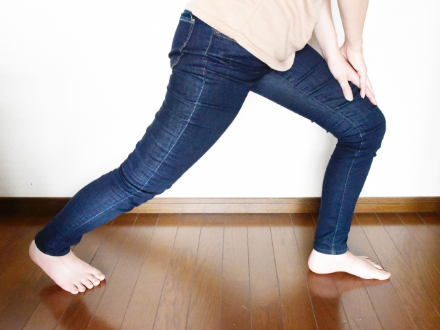 アキレス腱伸ばし